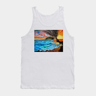 Brilliant Sunset Over Hawaii Tank Top